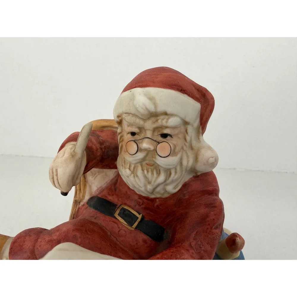 Vintage‎ Musical Santa Figurine Red Christmas Decor